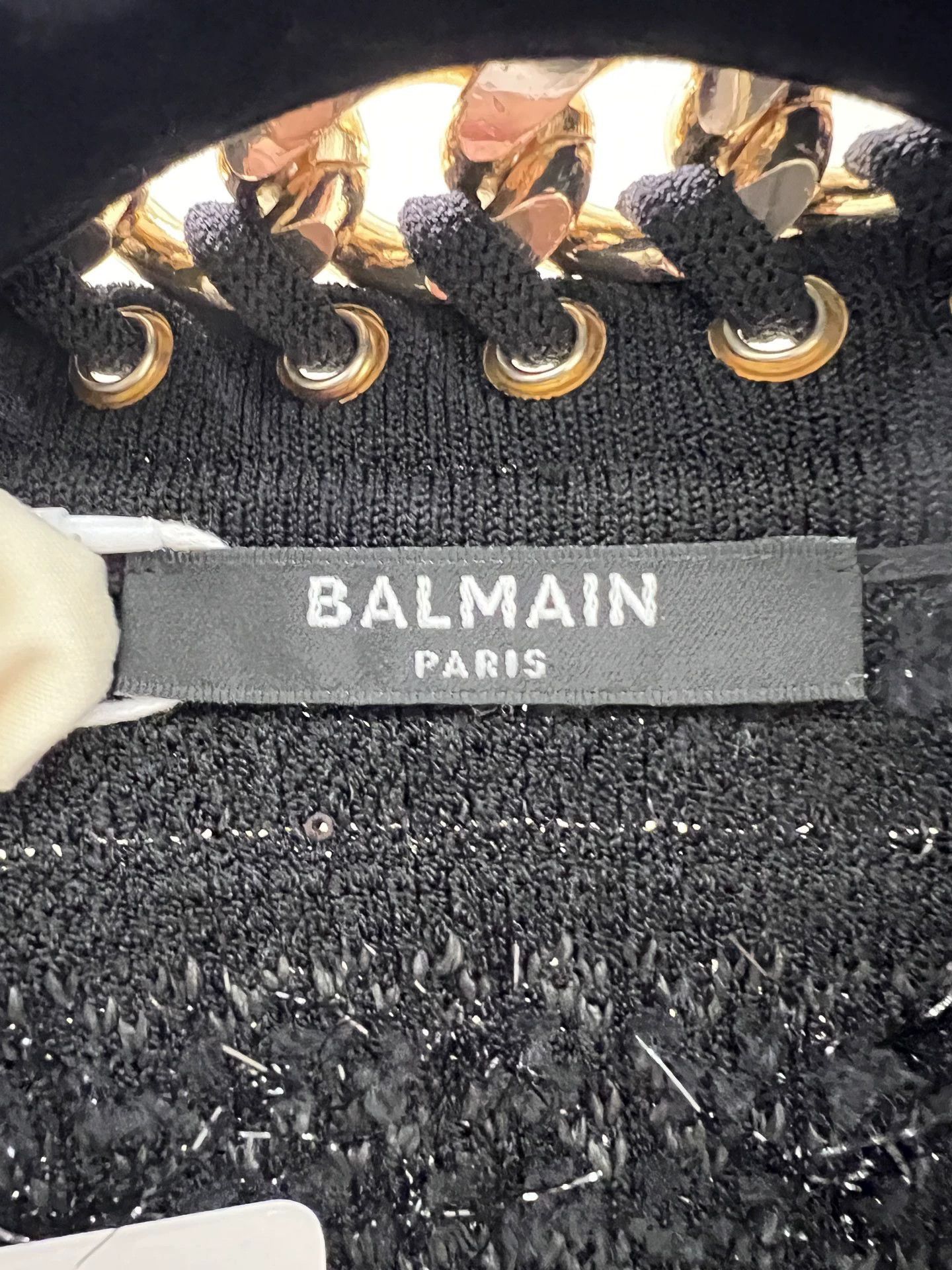 Balmain Balmain Like New 25FW Black Metal Chain Jacket Size 36 Size XS / US 0-2 / IT 36-38 - 3 Thumbnail