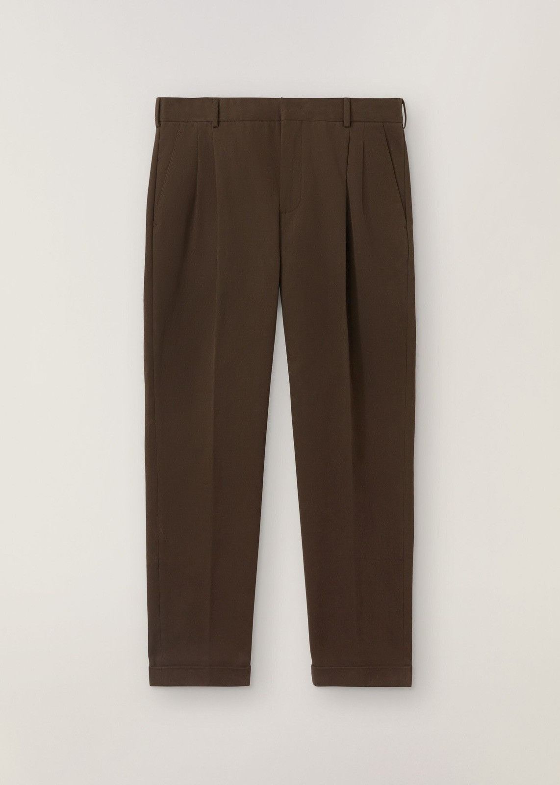 image of Loro Piana O1Loc1C0124 City Two Pinces Pant In Brown, Men's (Size 34)