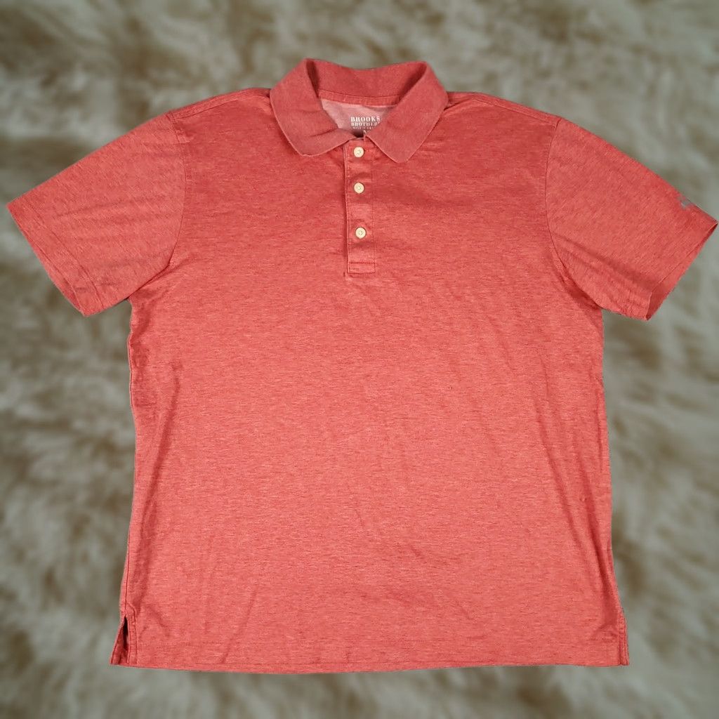 Brooks Brothers Brooks Brothers Polo Shirt Mens Size Medium Red Casual Short Sleeve Shirt Polo Mens M Red Modern Classic Preppy Sports Apparel Size US M / EU 48-50 / 2 - 1 Thumbnail