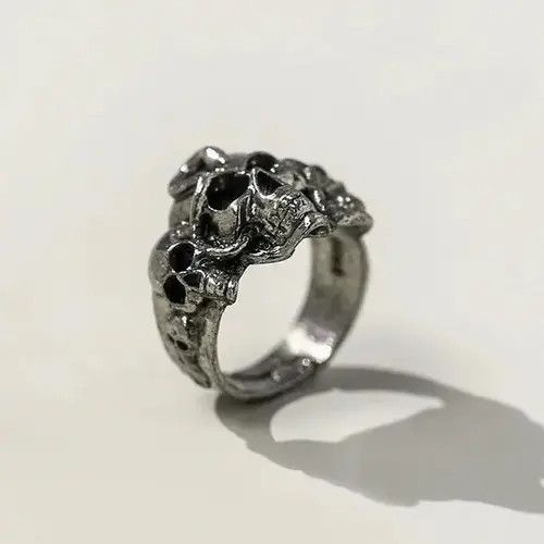 Other Vintage Skull Ring Size ONE SIZE - 4 Thumbnail