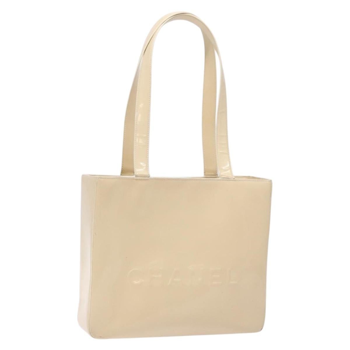 Chanel Chanel Tote Bag Enamel Beige Gold CC Size ONE SIZE - 1 Thumbnail