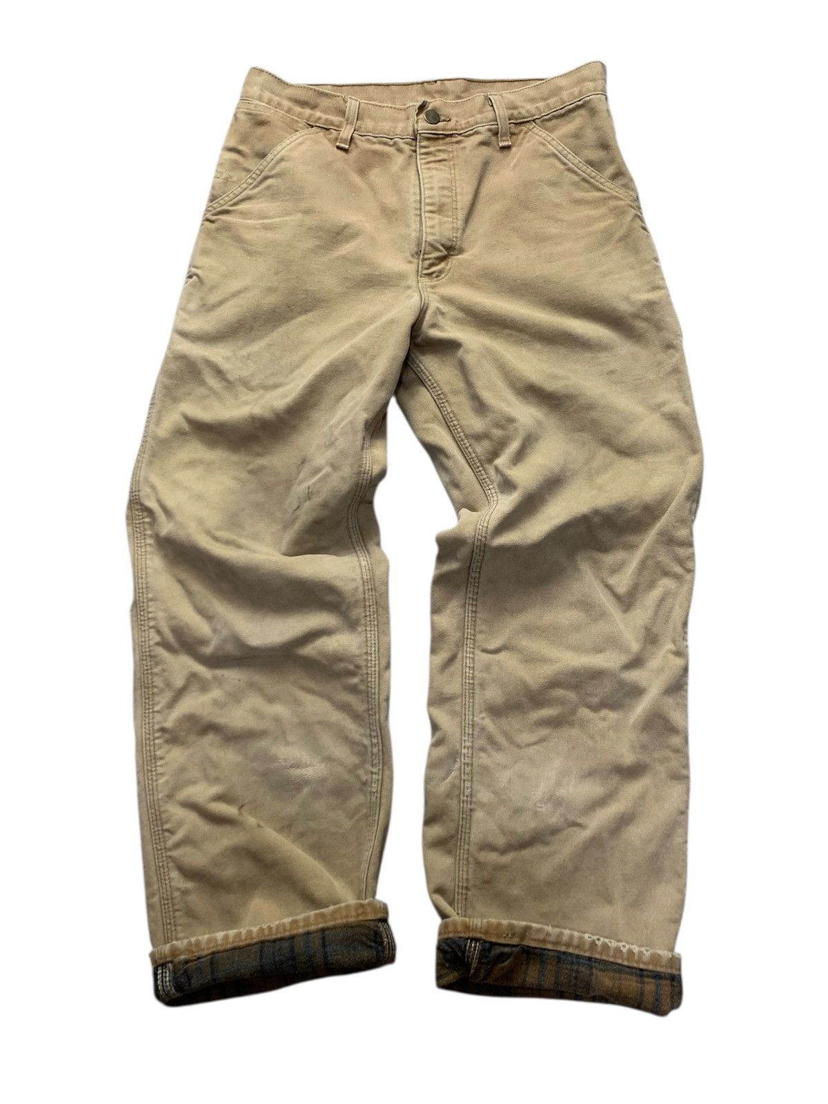 Carhartt 🐍SOLD🐍 Vintage Carhartt Blanked Lined Carpenter Work Pants Size US 30 / EU 46 - 2 Thumbnail