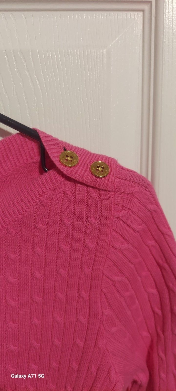 Ralph Lauren Lauren by Ralph Lauren Women Pink Pullover Sweater M Petite Size XXS / US 00 / IT 34 - 4 Thumbnail