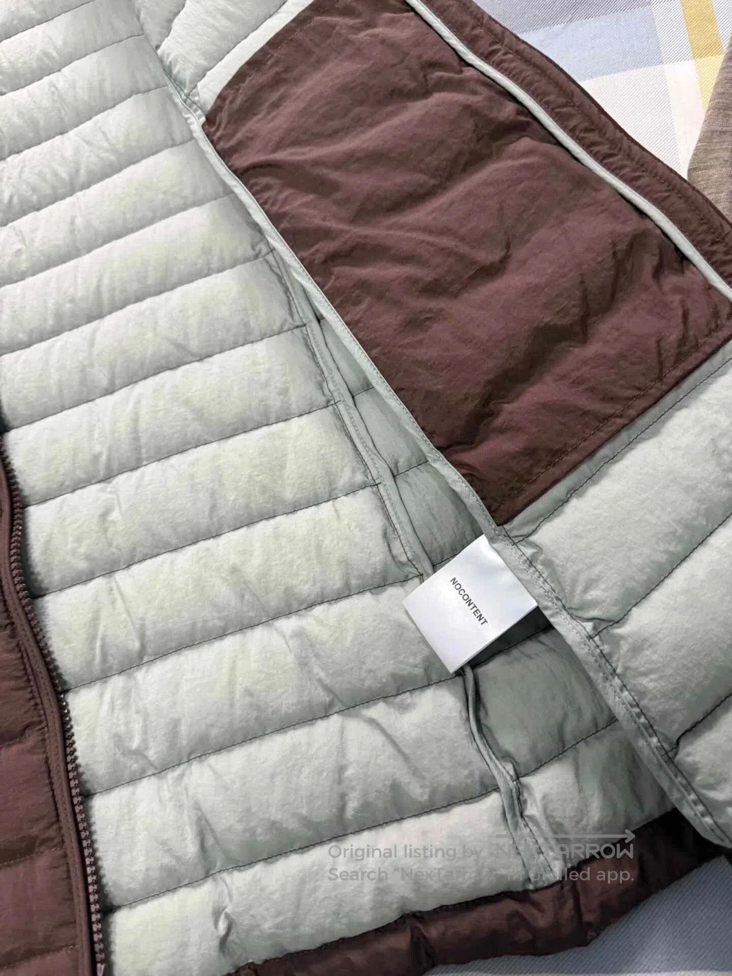 Japanese Brand Ribbed Quilted Down Jacket. Size US M / EU 48-50 / 2 - 3 Thumbnail