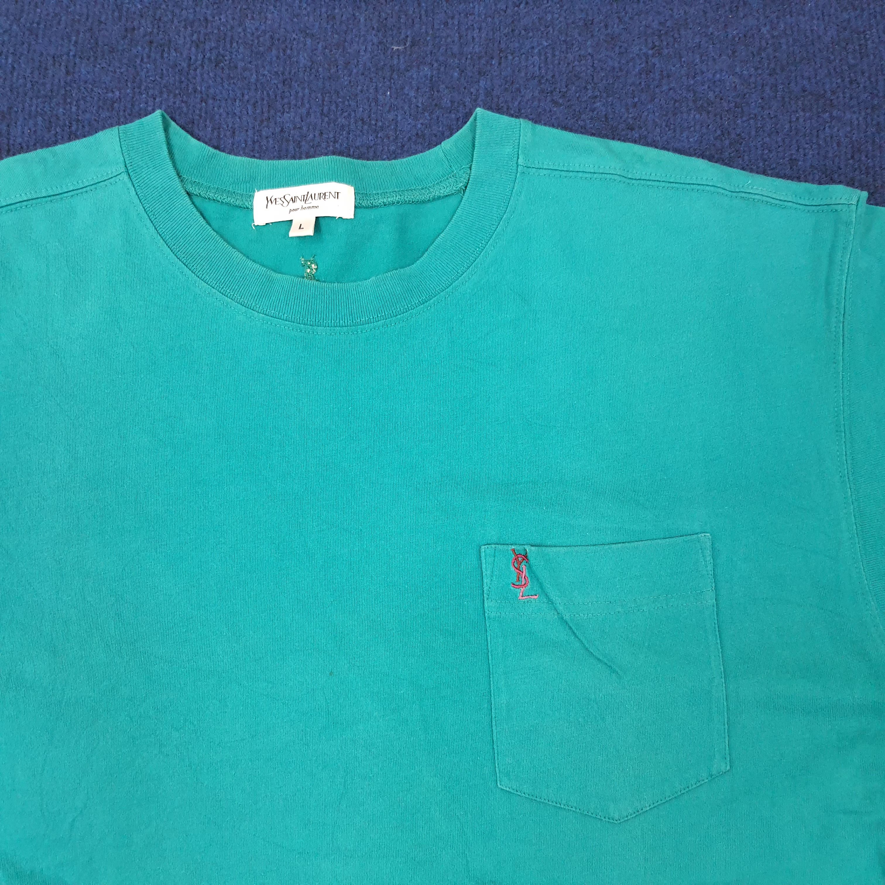 Yves Saint Laurent Vintage Yves Saint Laurent YSL Tshirt C239N21 Size US L / EU 52-54 / 3 - 2 Thumbnail