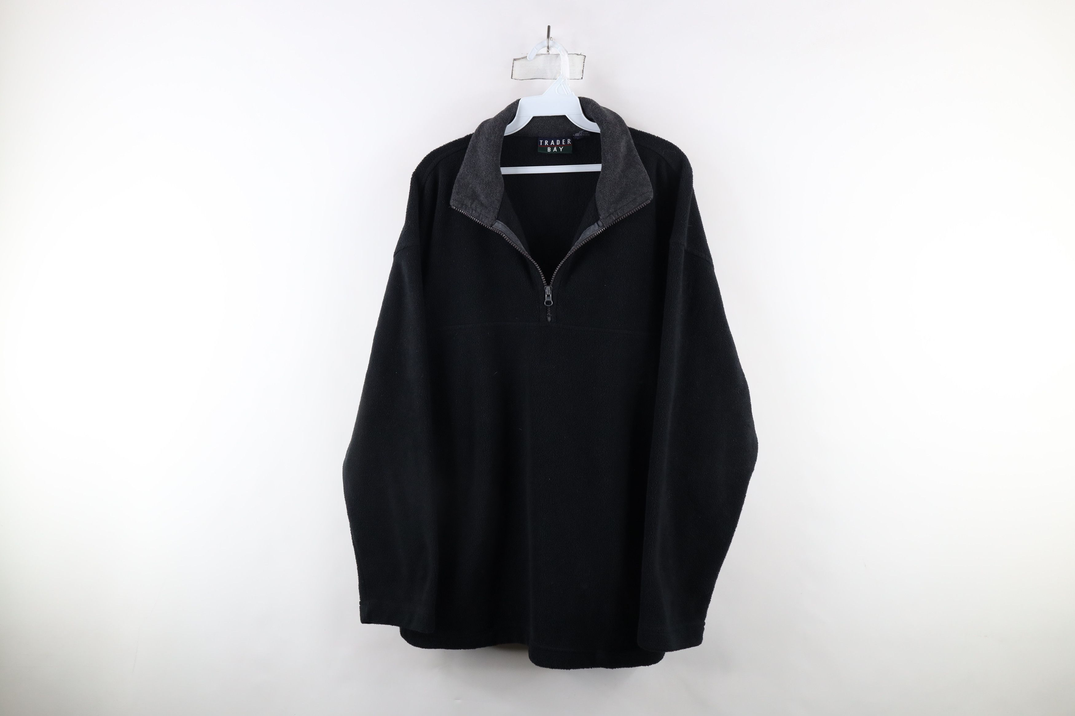 Vintage Vintage 90s Streetwear Half Zip Fleece Pullover Sweater Size US L / EU 52-54 / 3 - 1 Thumbnail