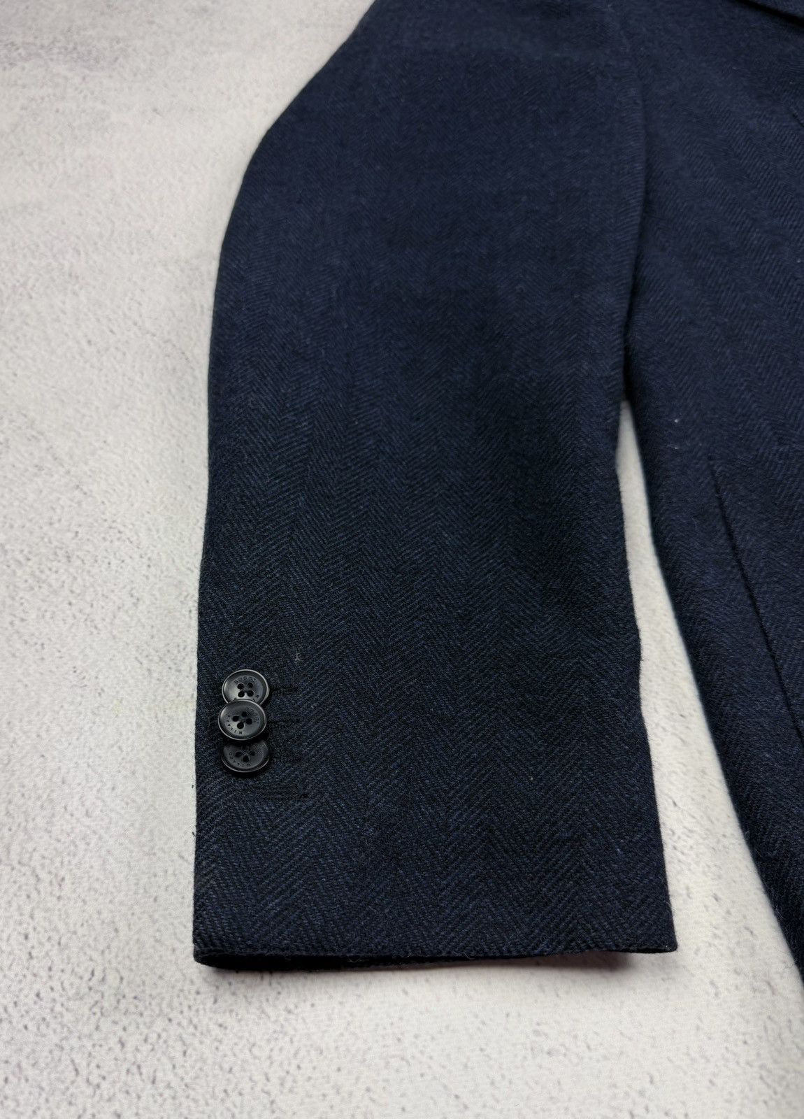 Boggi Boggi Milano Mens Blazer Navy Blue Size 54 Fit Quilted Lined Size 54R - 7 Thumbnail