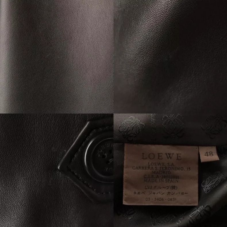 Loro Piana LORO PIANA Black sheepskin fur fox fur collar coat Size L / US 10 / IT 46 - 6 Thumbnail