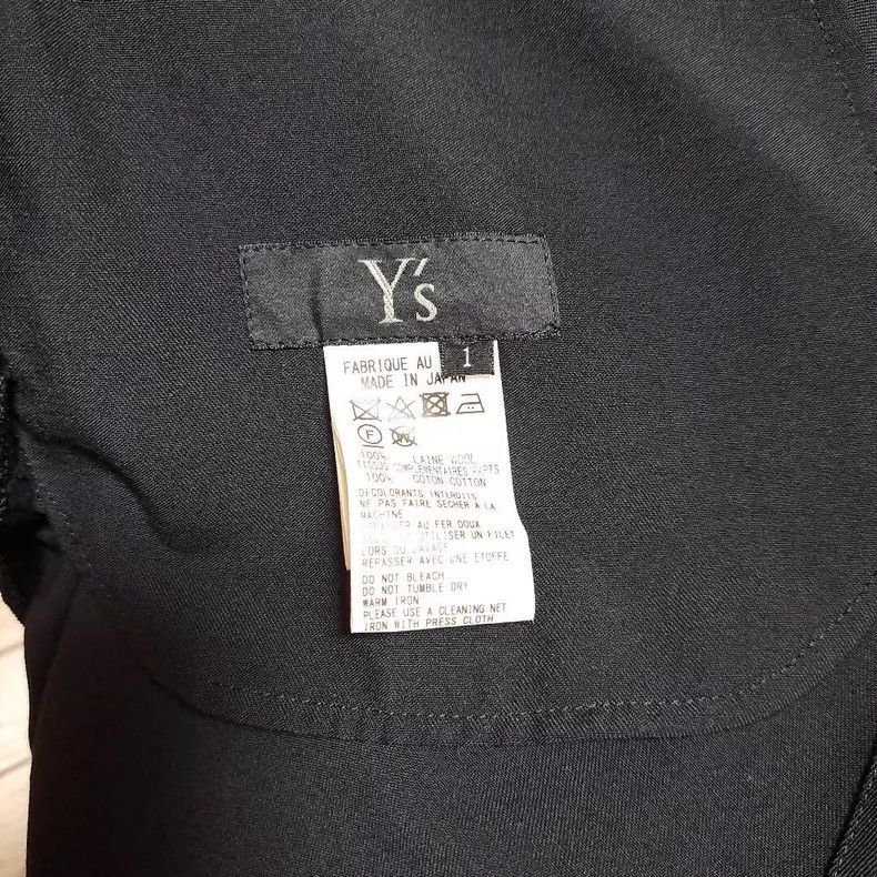 Y's Y's size 1 Dark Temperament Wool Asymmetric Weight Belt Dis Size 23" - 9 Thumbnail