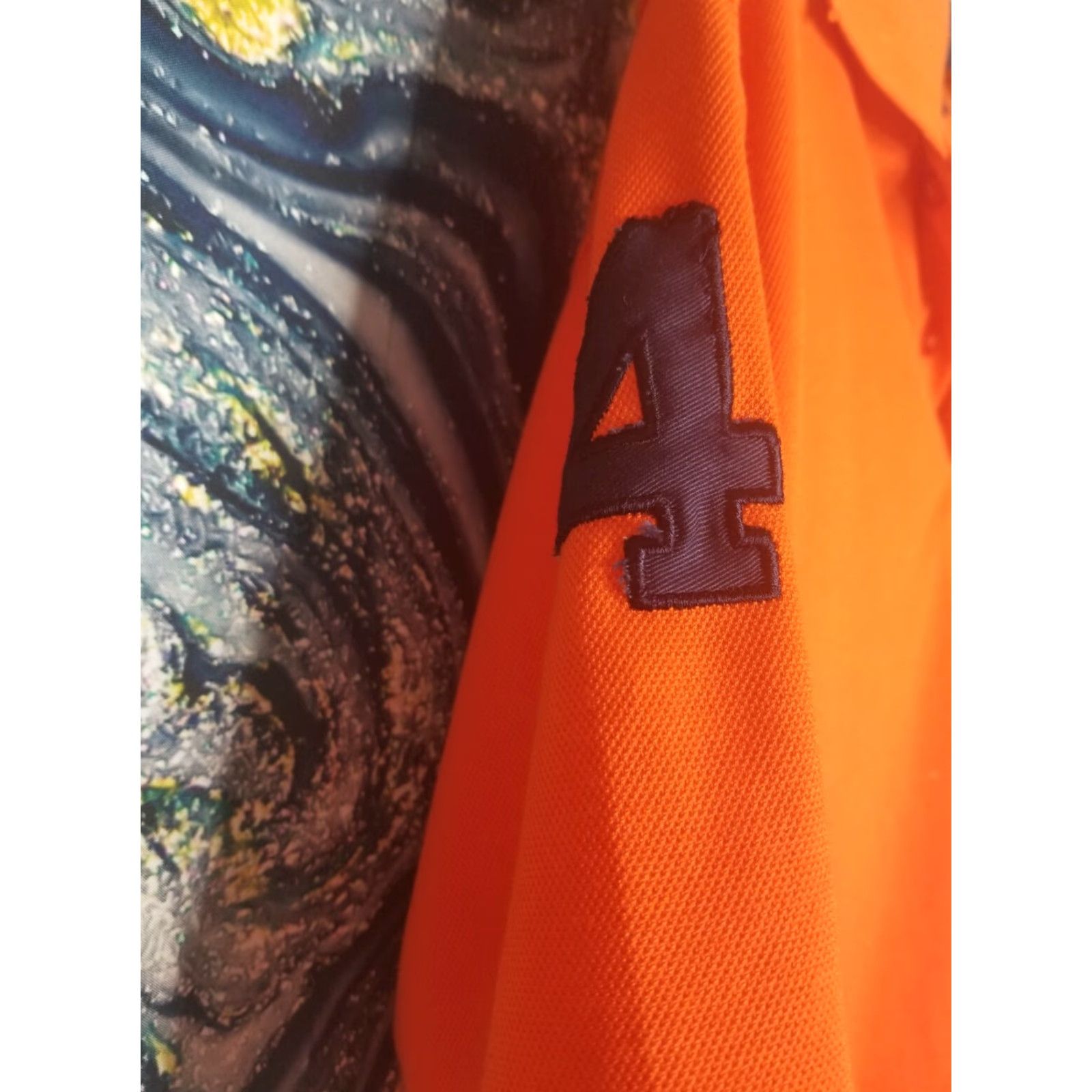 Ralph Lauren VINTAGE Ralph Lauren Polo Rugby L Orange BIG PONY #4 RL Polo Shirt Men L Click to Relax Size US L / EU 52-54 / 3 - 6 Thumbnail