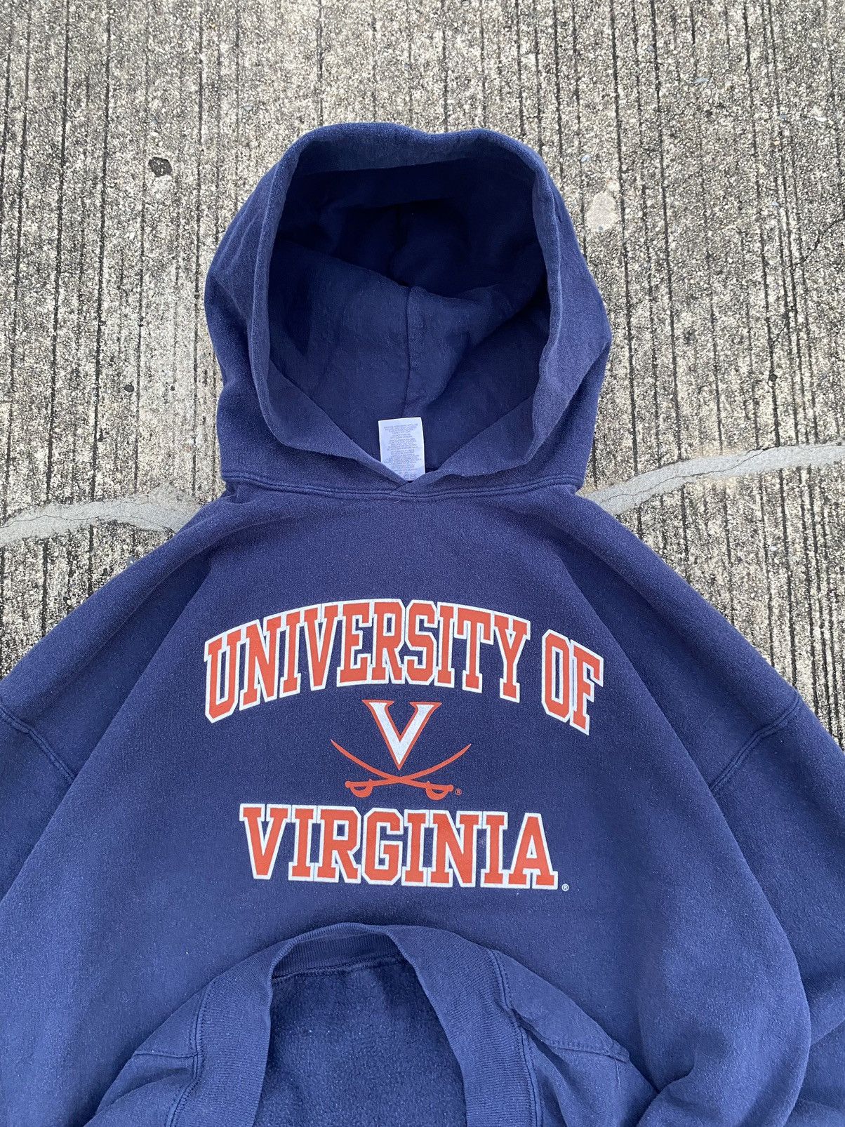 Jerzees Vintage “VIRGINIA” Faded JERZEES Hoodie Size US XL / EU 56 / 4 - 6 Thumbnail