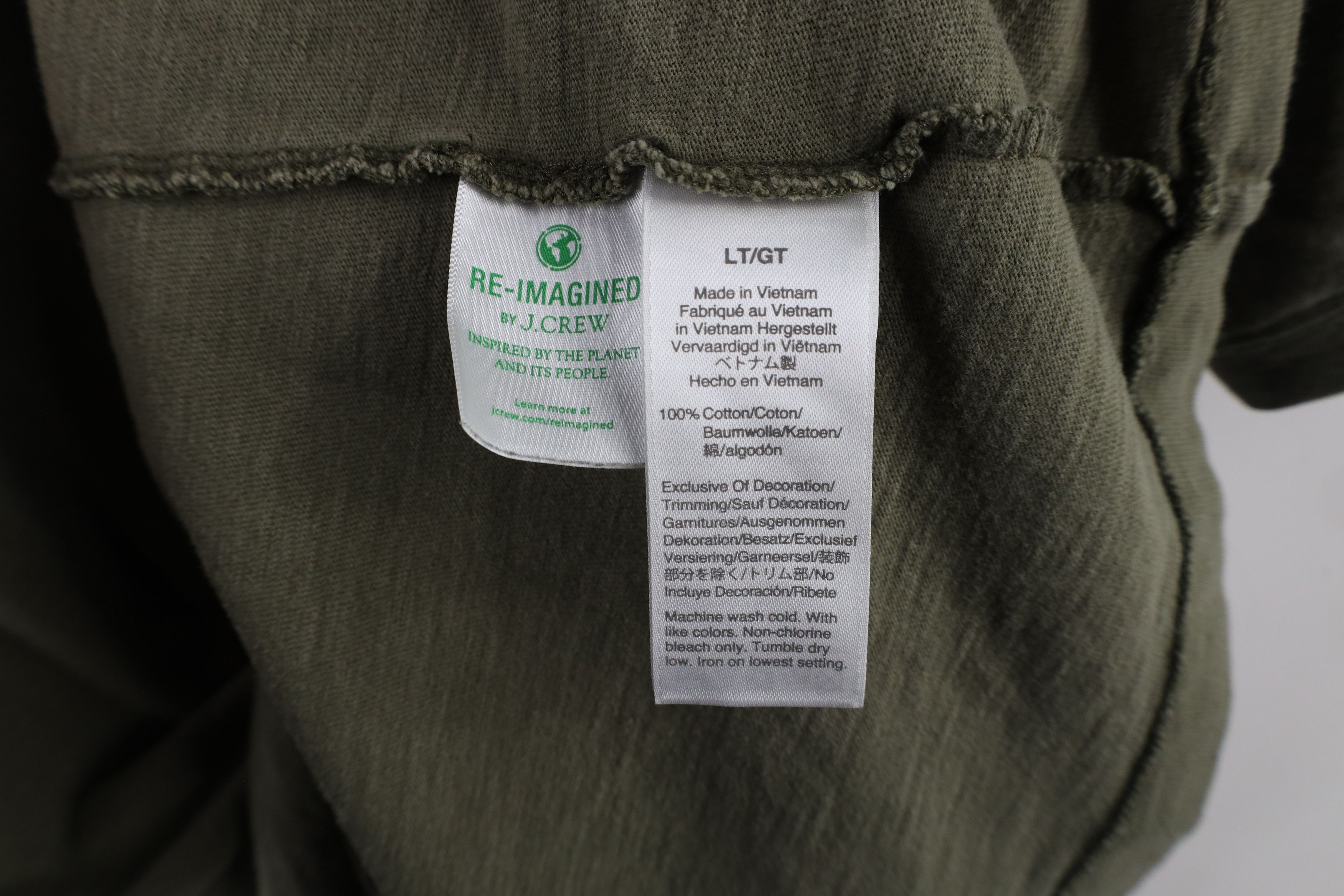 J.Crew × Vintage J Crew Garment Dyed Knit Slub Cotton Yarn Henley T-Shirt Size US L / EU 52-54 / 3 - 6 Thumbnail