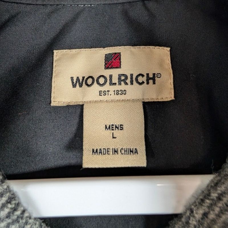 Unknown London Woolrich Alaskan Overshirt Striped Wool Blend Button Up L Size US L / EU 52-54 / 3 - 3 Thumbnail