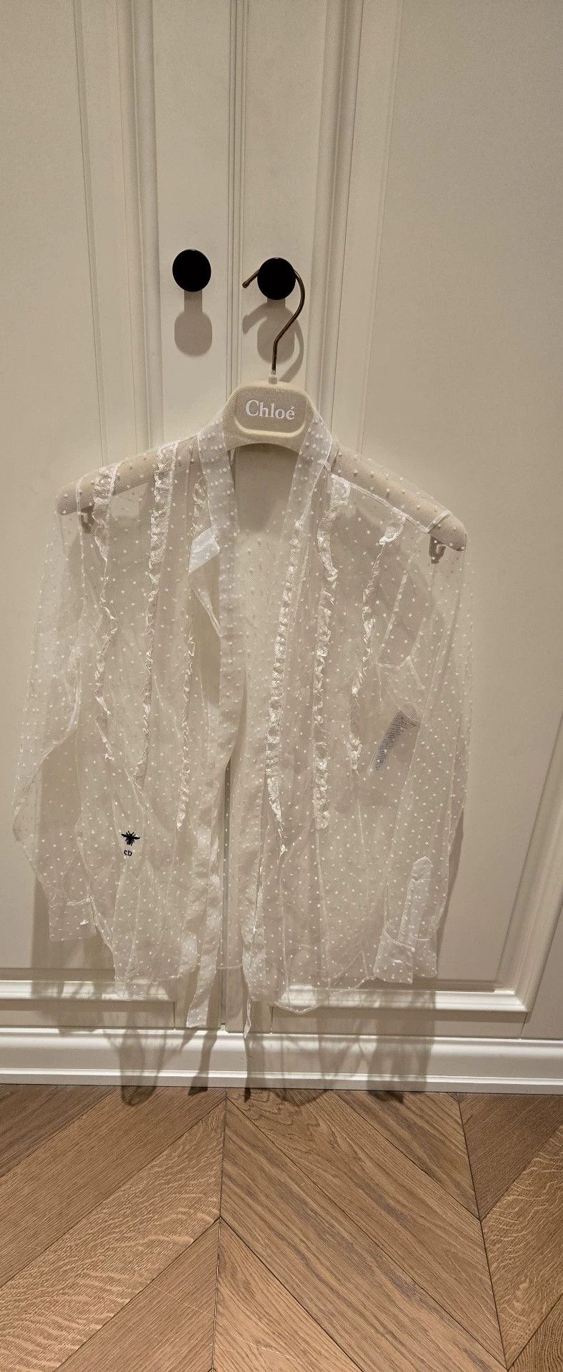 Dior Christian Dior Polka Dot Mesh Shirt Size US XS / EU 42 / 0 - 1 Thumbnail