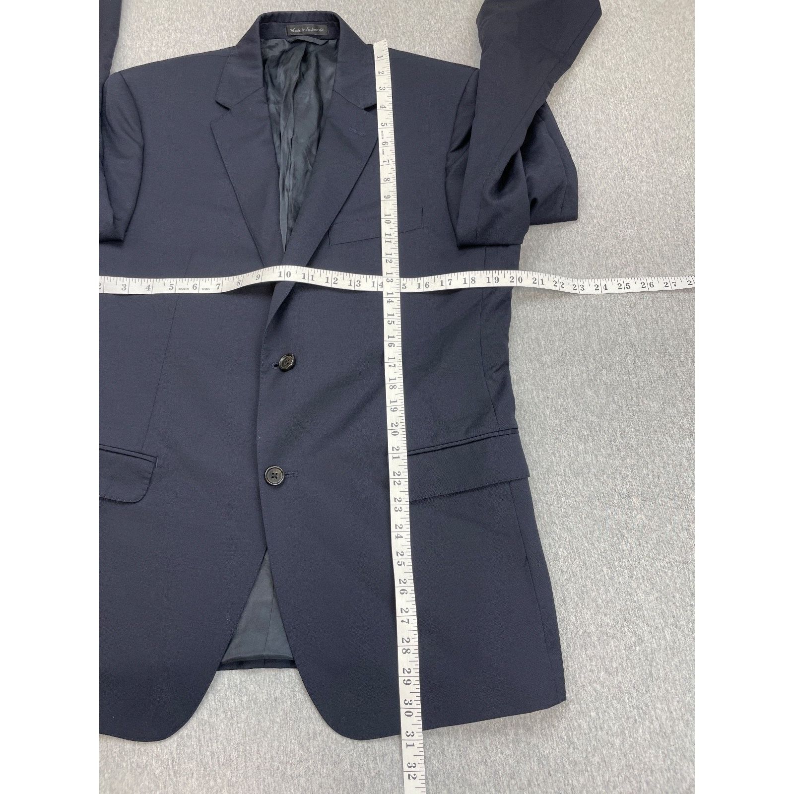 Lauren Ralph Lauren Ralph Lauren Blazer Mens 40R Navy Blue 100% Wool Black Label Size 40R - 7 Thumbnail