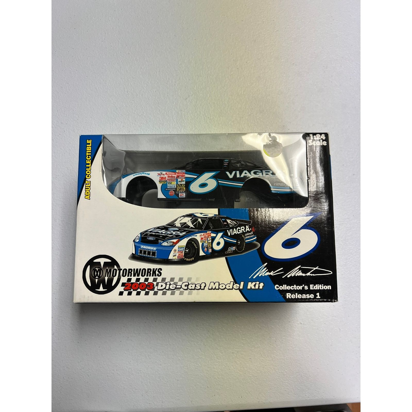 Vintage 2003 Die Cast Model Kit Mark Martin Release 1 Collector's Size ONE SIZE - 1 Thumbnail