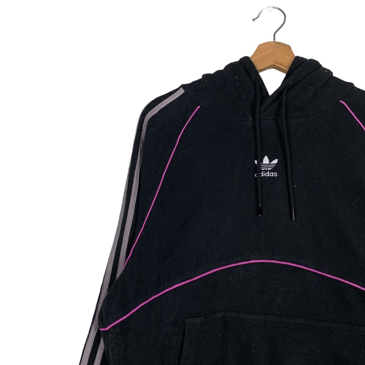Adidas ADIDAS Embroidery Center Logo Fleece Hoodies #0312-C14 Size US M / EU 48-50 / 2 - 7 Thumbnail