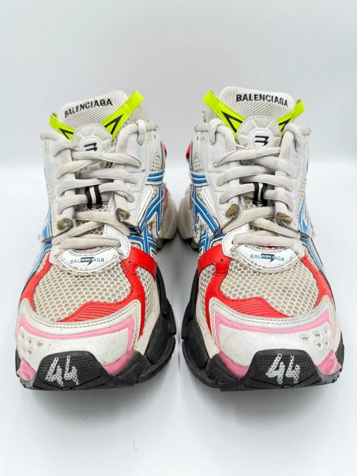 Balenciaga Balenciaga Runner 1.0 Multicolor Blue Red Pink Yellow Size US 11 / EU 44 - 7 Thumbnail