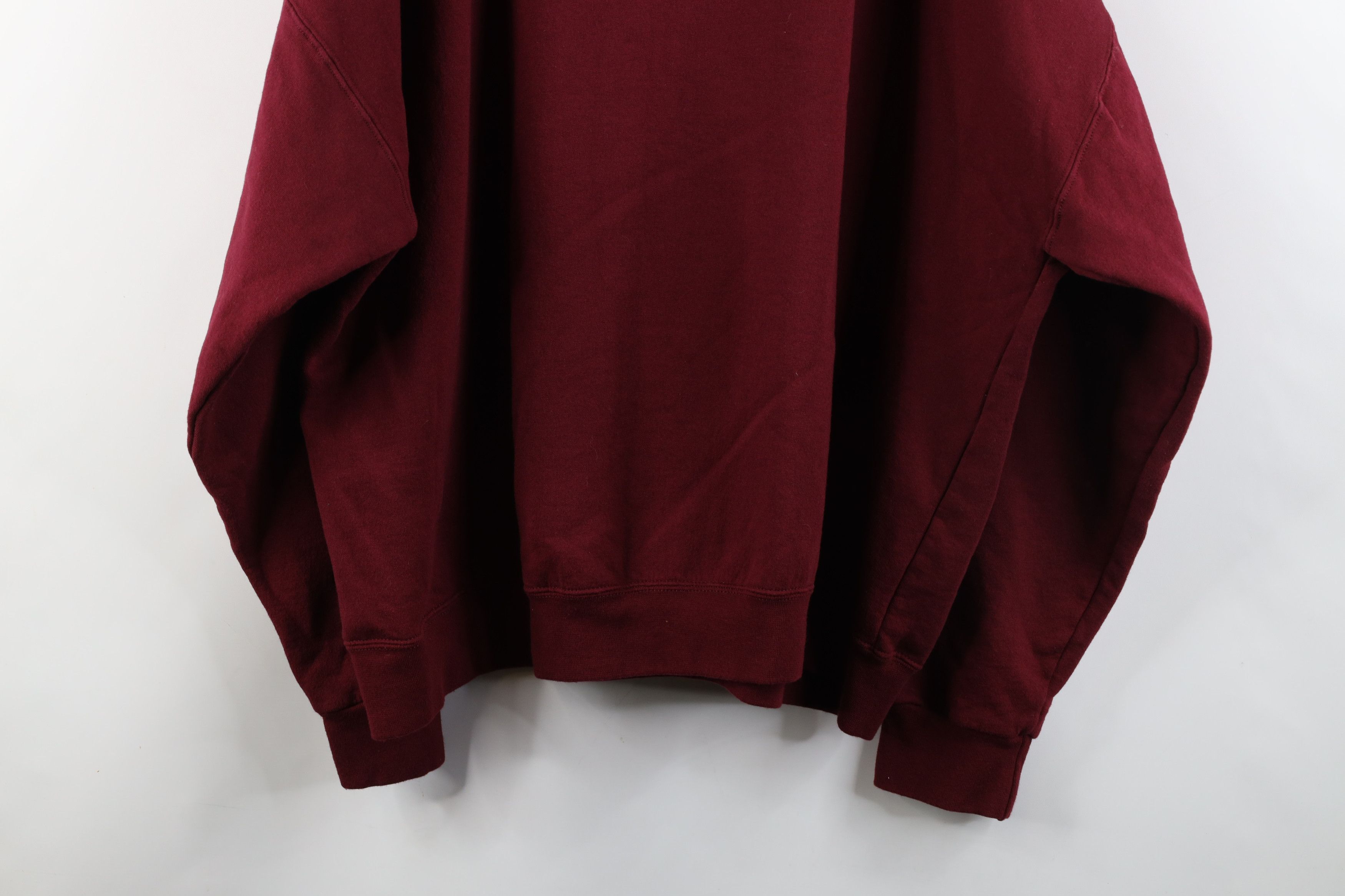 Starter × Vintage Vintage 90s Starter Heavyweight Crewneck Sweatshirt Burgundy Size US XXL / EU 58 / 5 - 14 Thumbnail