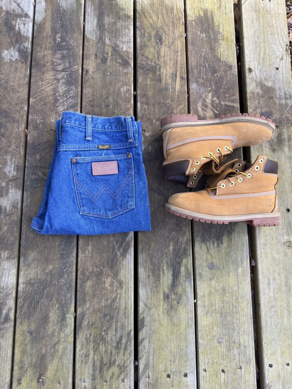 Wrangler vintage 80’s wrangler blue jeans Size 33" - 1 Thumbnail