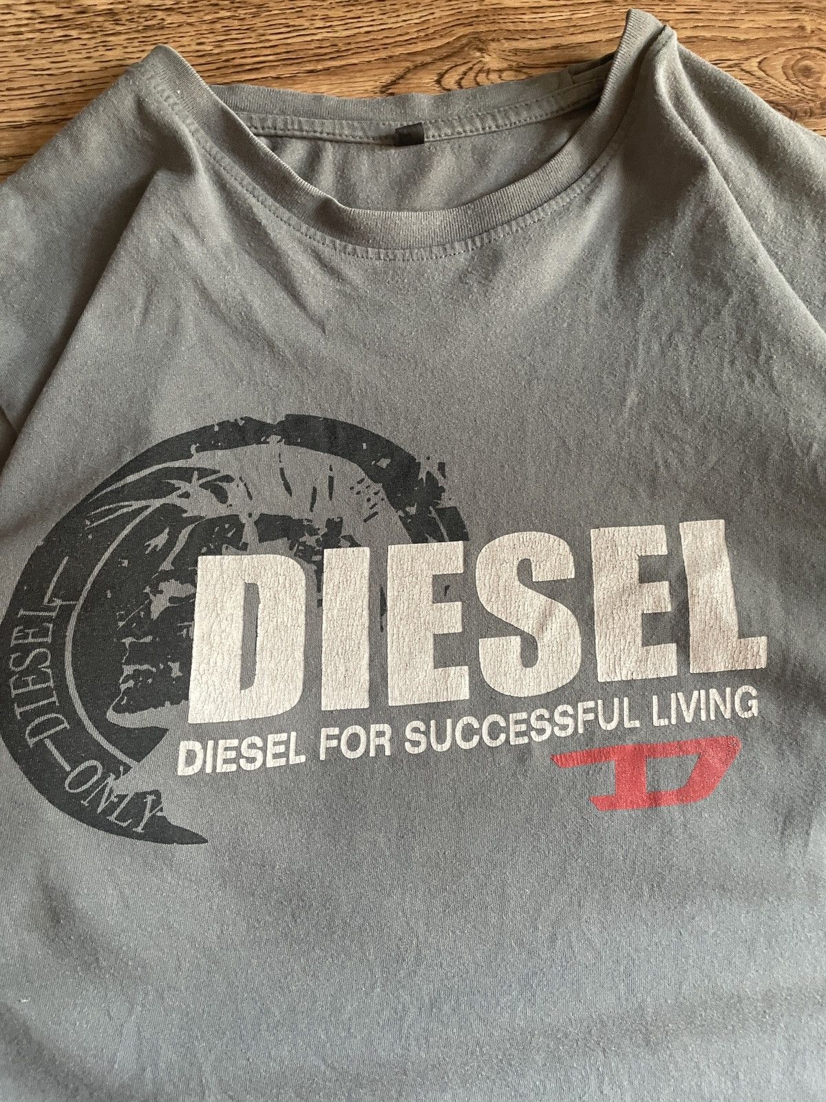 Diesel 90s Diesel Vintage T-Shirt Avant Garde Big Logo Size US XL / EU 56 / 4 - 3 Thumbnail