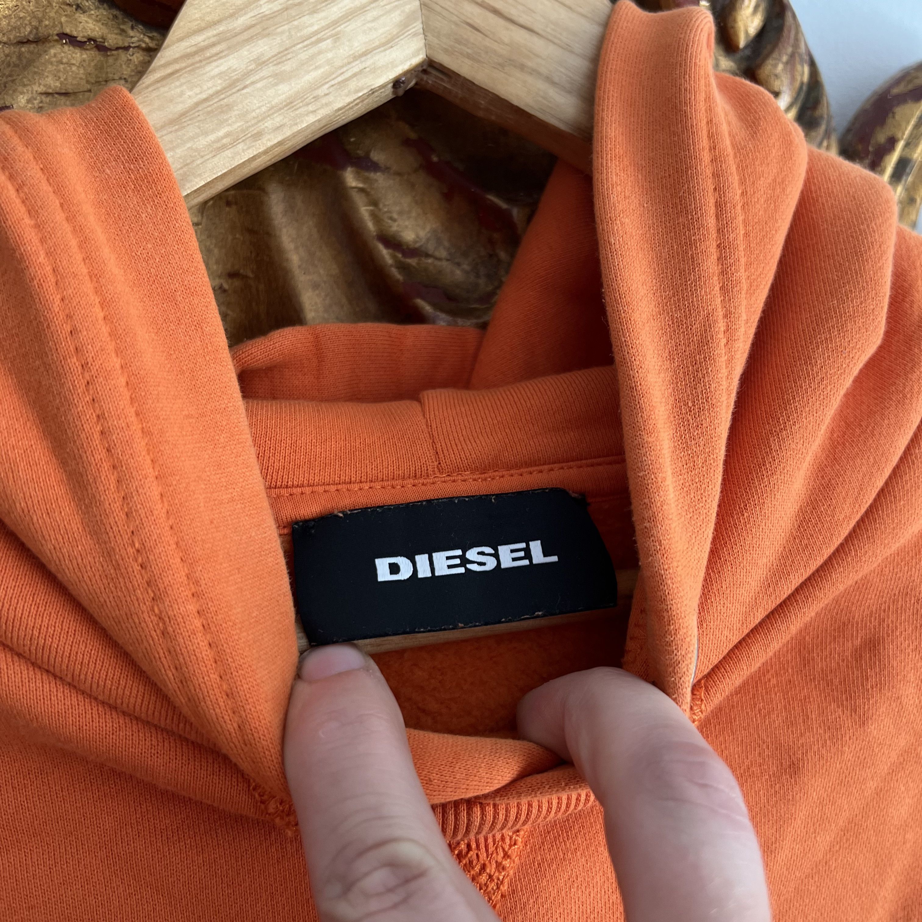 Diesel Diesel Haute Kultur Orange hoodie patched Y2K Size US XL / EU 56 / 4 - 6 Thumbnail