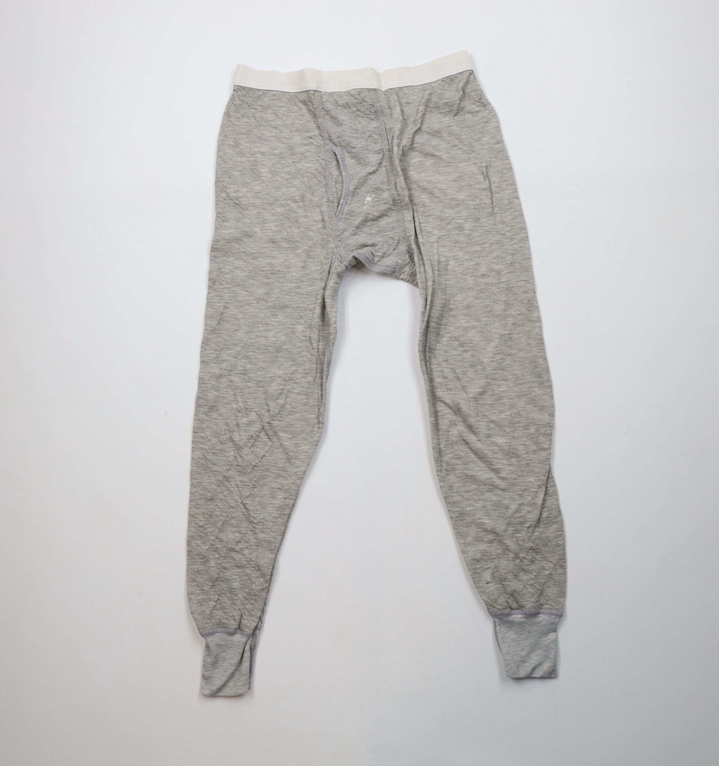 Vintage Vintage 90s Streetwear Double Wall Thermal Knit Pants Size US 34 / EU 50 - 1 Thumbnail