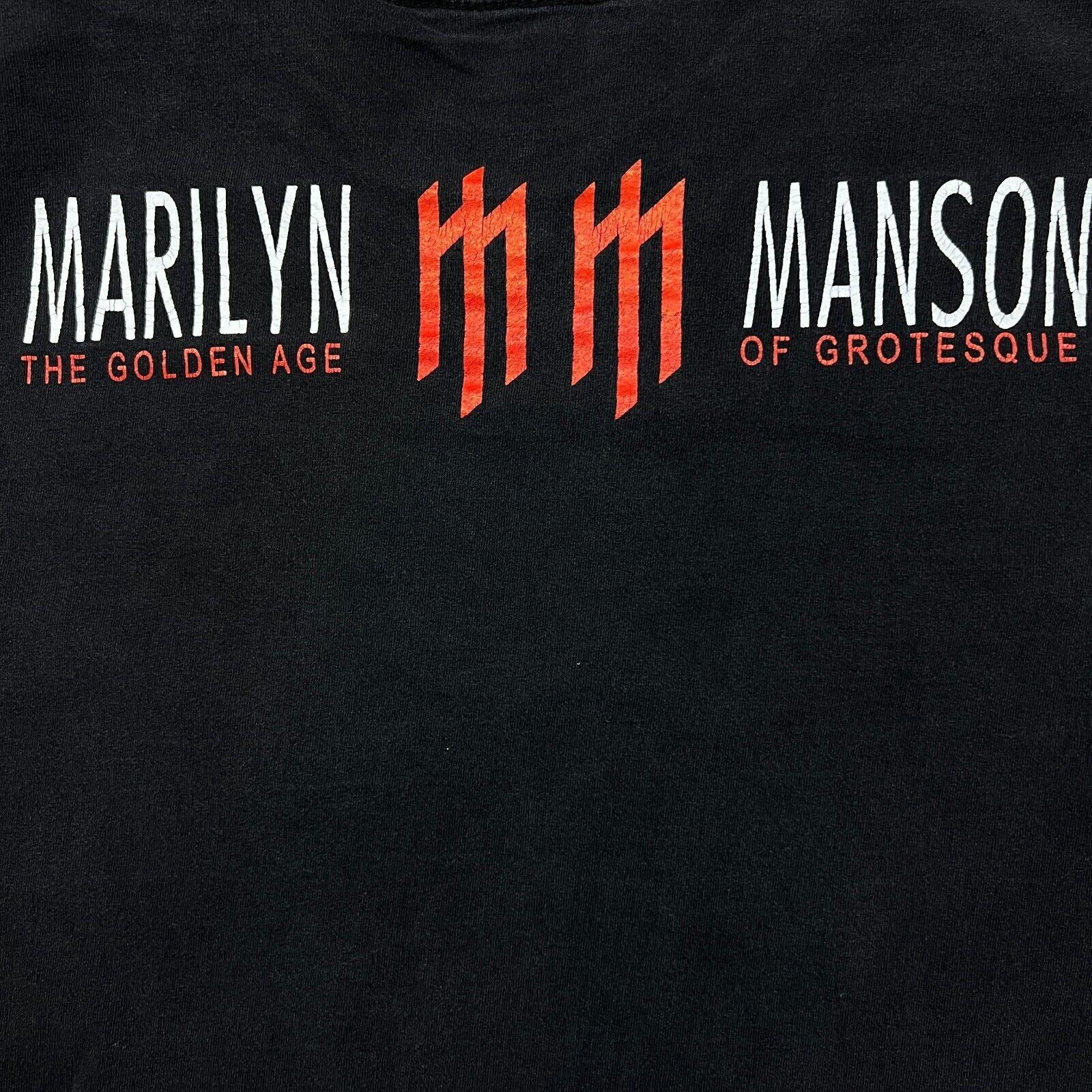 Band Tees × Marilyn Manson × Vintage 2003 Marilyn Mason T Shirt The Golden Age of Grotesque Band Size US M / EU 48-50 / 2 - 6 Thumbnail