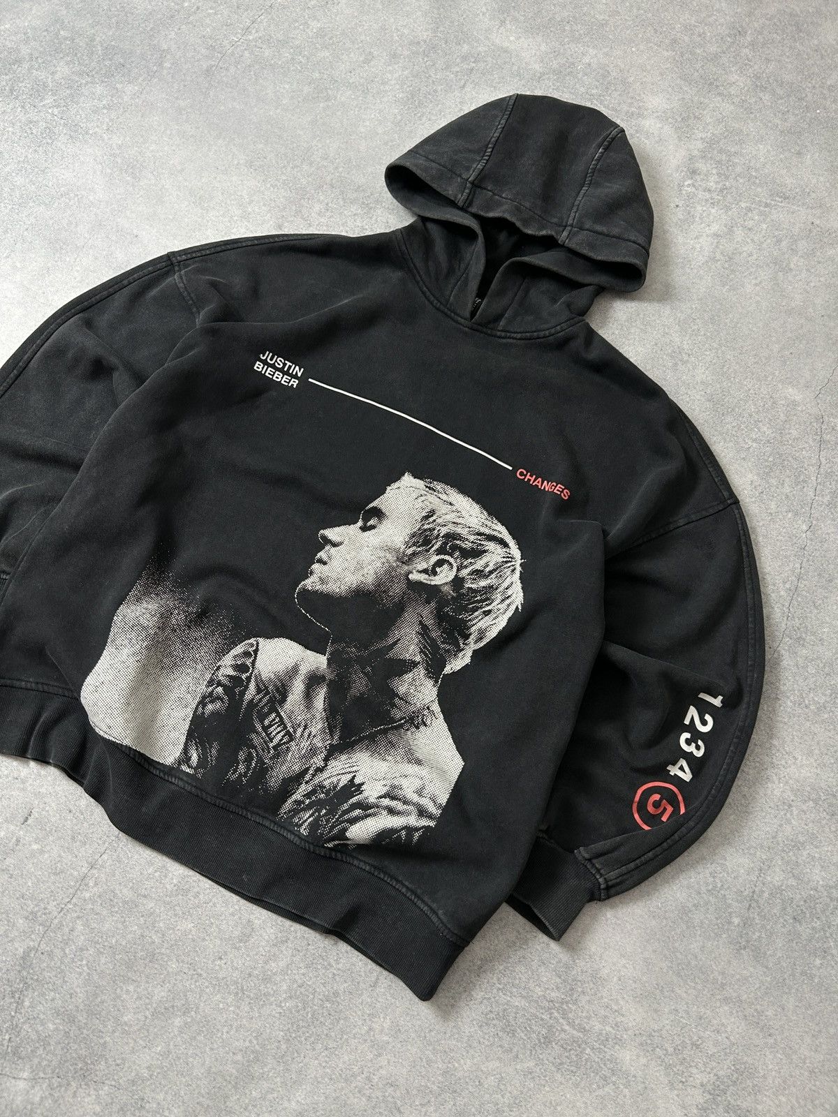 Justin Bieber Justin Bieber x H&M oversized black washed hoodies mens Size US S / EU 44-46 / 1 - 2 Thumbnail