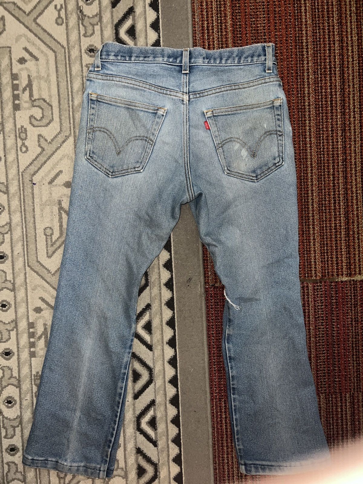 Levi's Vintage OOs Levis bootFlare Distressed 63 Grunge Denim Jeans Size US 33 - 2 Thumbnail