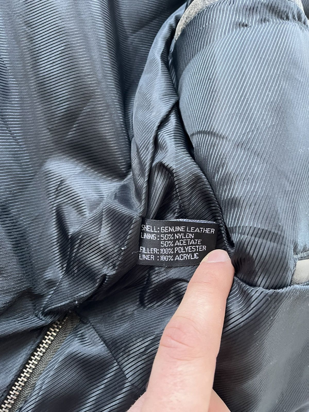 Genuine Leather Vintage Green-Grey Leather Coach Bomber Jacket Avantgarde Size XL / US 12-14 / IT 48-50 - 18 Thumbnail