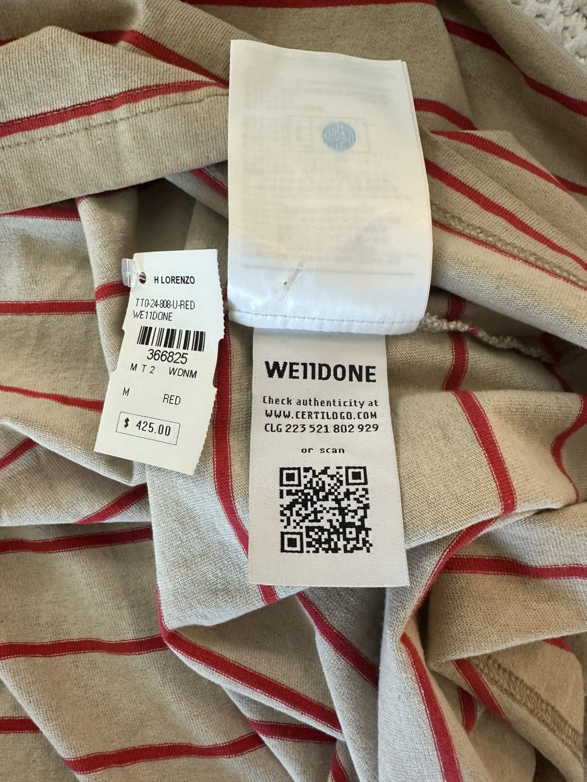WE11DONE We11done long sleeve loose fit. Size US M / EU 48-50 / 2 - 6 Thumbnail