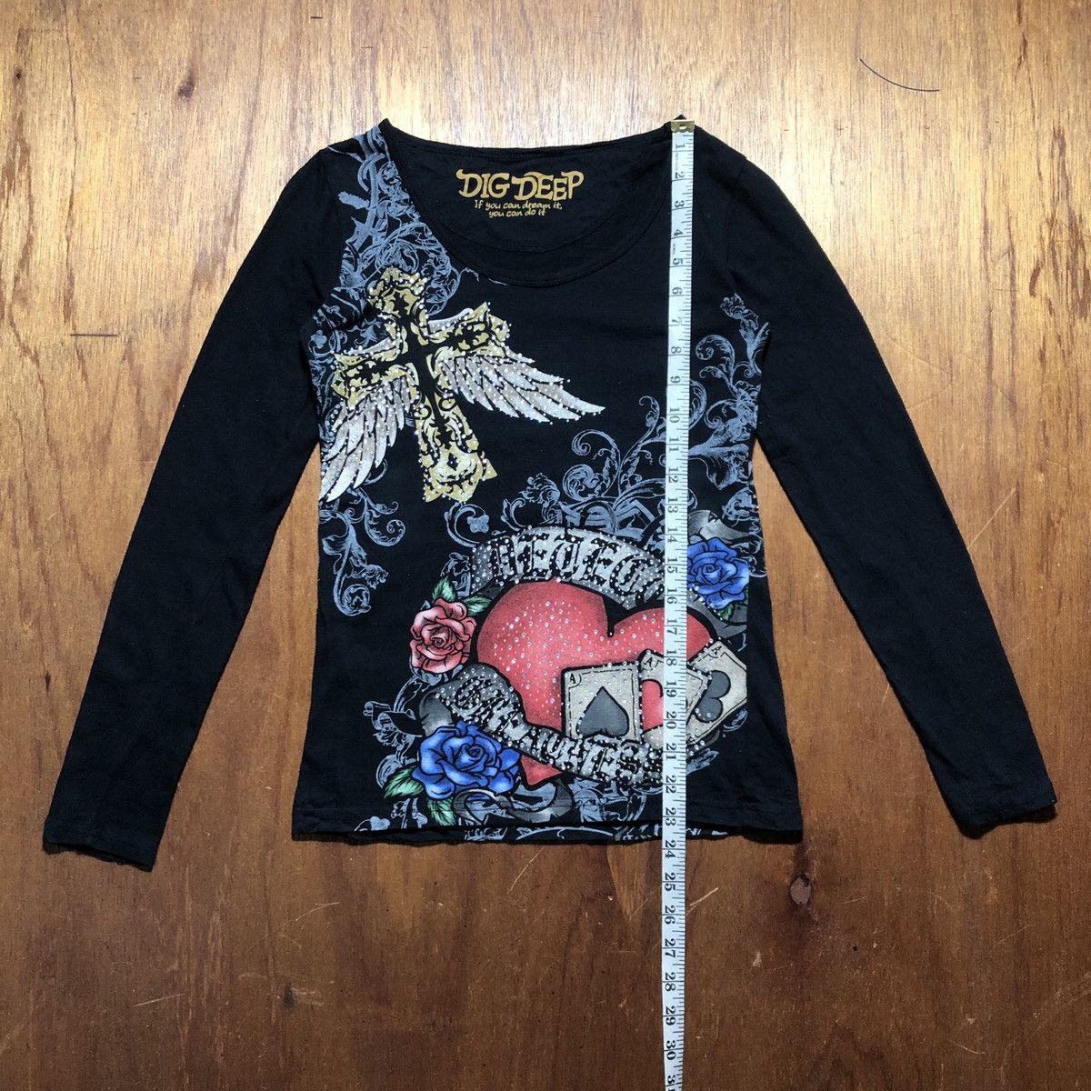 Japanese Brand × Seditionaries Inspired Ed Hardy Dig Deep Long Sleeves Tee Size S / US 4 / IT 40 - 16 Thumbnail