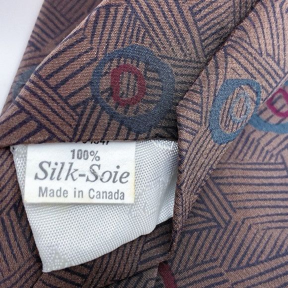 Oscar De La Renta Vintage Oscar de la Renta Geometric Patterned Tie Size ONE SIZE - 10 Thumbnail