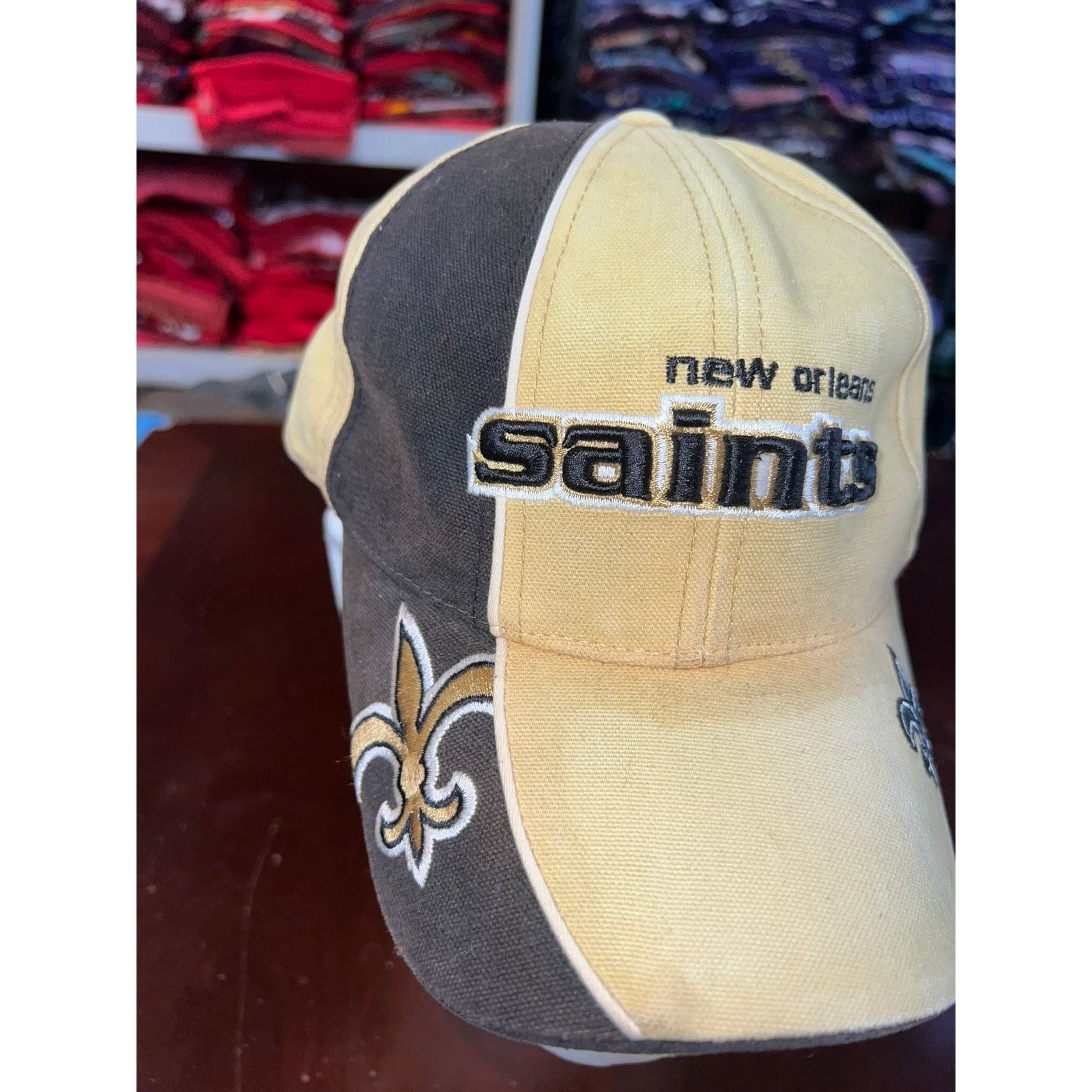 Reebok New Orleans Saints Hat Reebok 2000s NFL Pro Line Cap Stained Size ONE SIZE - 2 Thumbnail