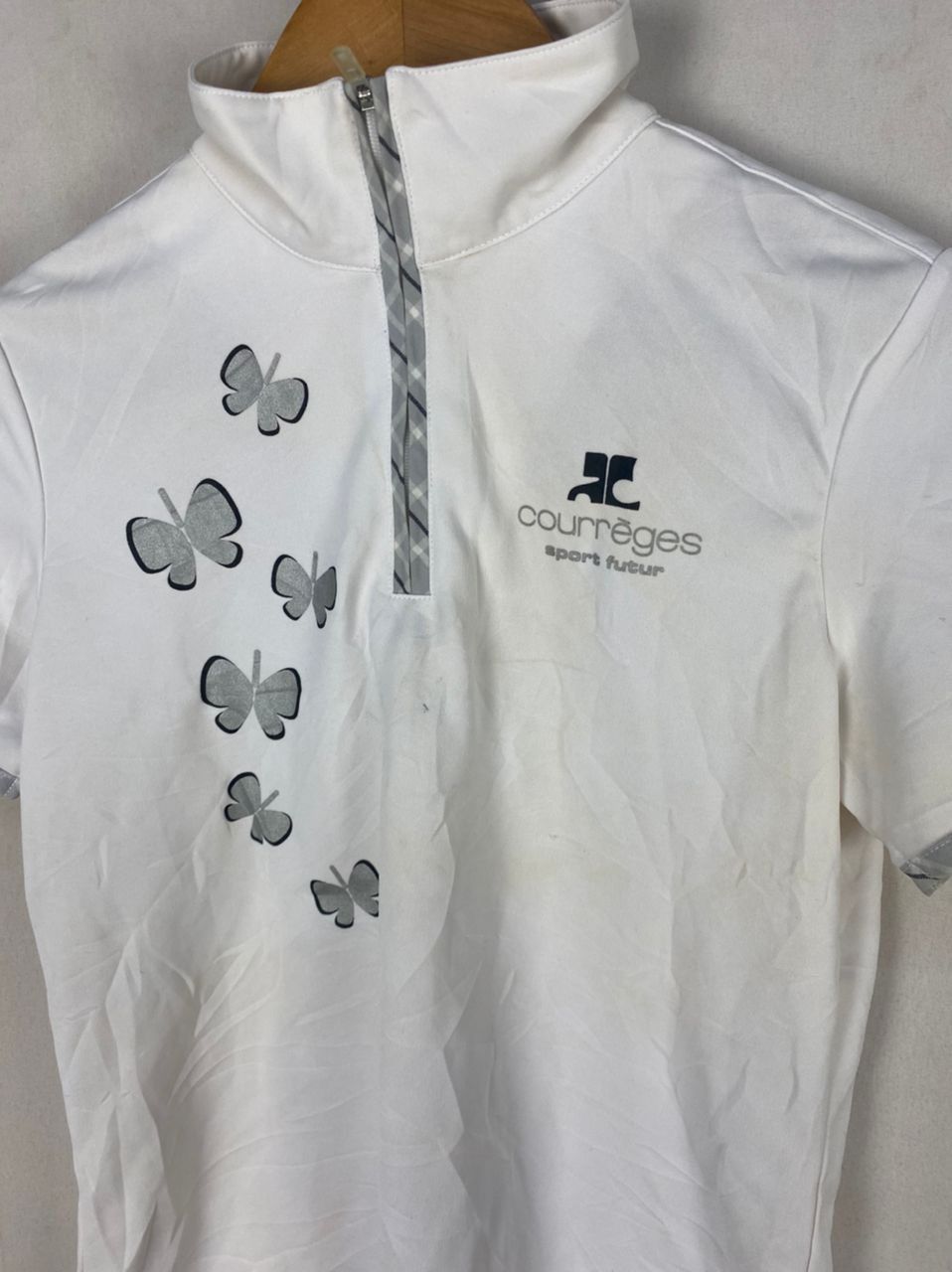 Courreges Courreges sport half zipper tshirt Size S / US 4 / IT 40 - 3 Thumbnail