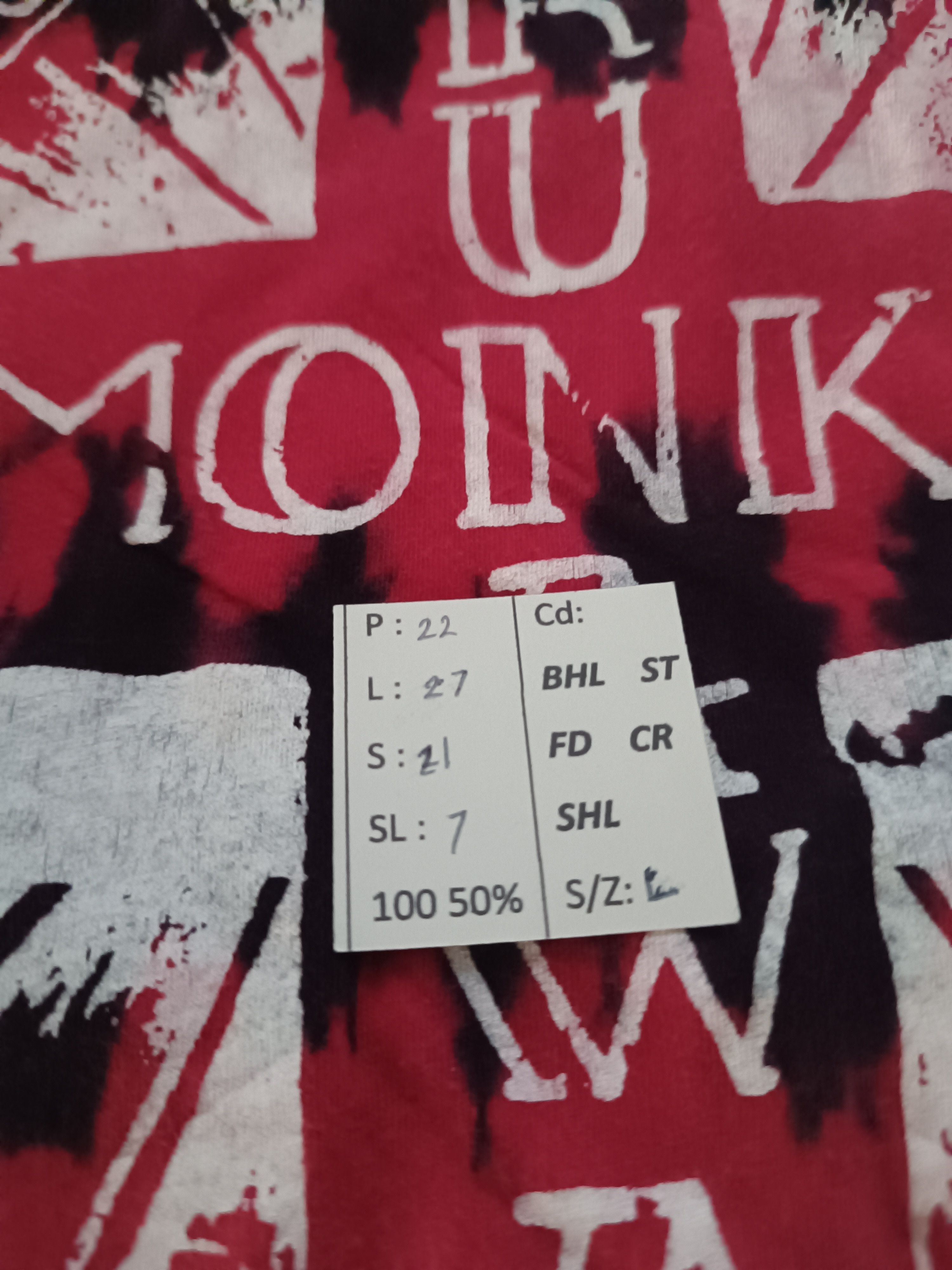 Vintage VINTAGE BUDDHIST PUNK RUNAWAY MONKS VERY RARE TEE Size US L / EU 52-54 / 3 - 14 Thumbnail