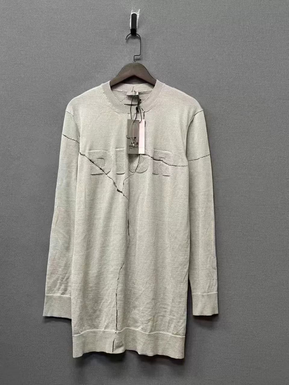 Dior Dior Cracked Knit Long Sleeve Top Size L / US 10 / IT 46 - 1 Thumbnail