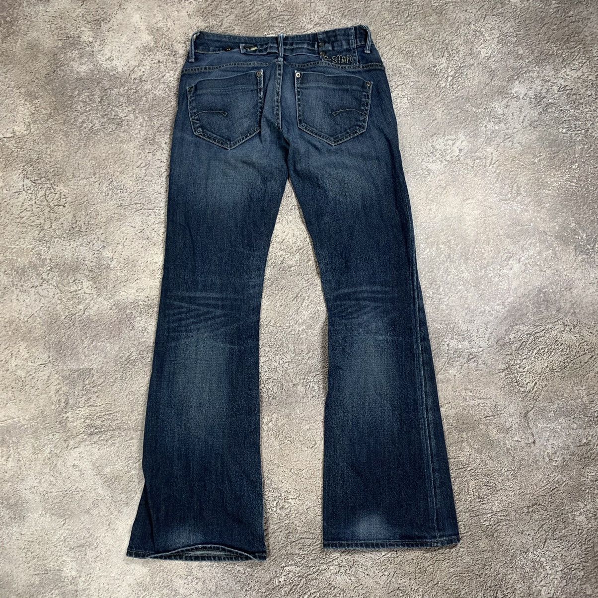 Vintage Vintage G-Star Raw Flared Low Rise Jeans Y2K Skate Logo 27 Size 27" / US 4 / IT 40 - 5 Thumbnail