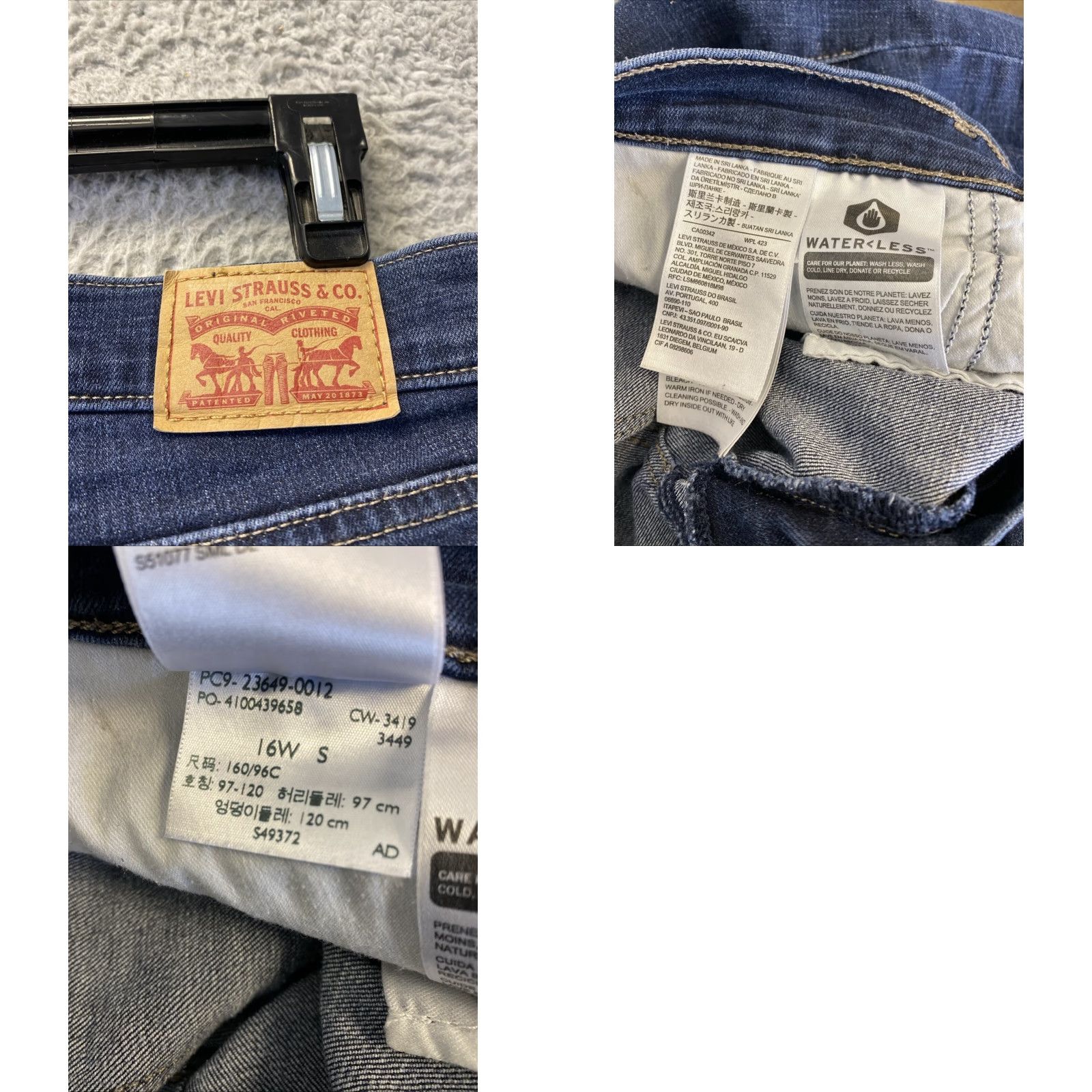 Levi's VINTAGE Levi's Jeans Womens Size 16W Plus Blue Bootcut Stretch 90s Womens Size 38" / US 16 / IT 52 - 8 Thumbnail