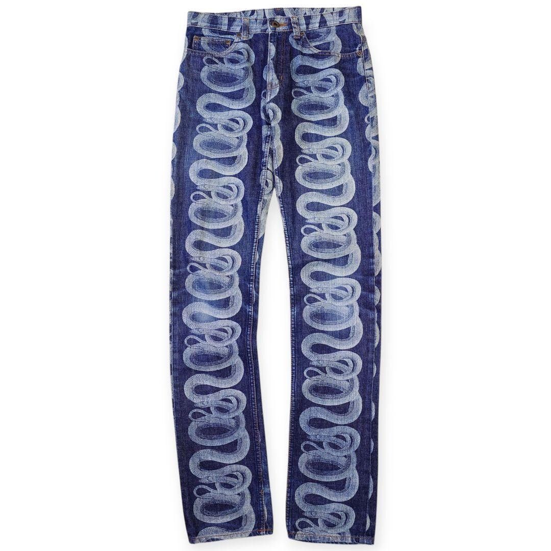Hysteric Glamour HYSTERICS 90s Snake Python Vintage Cotton Denim Blue US 28 Size 28" / US 6 / IT 42 - 1 Thumbnail