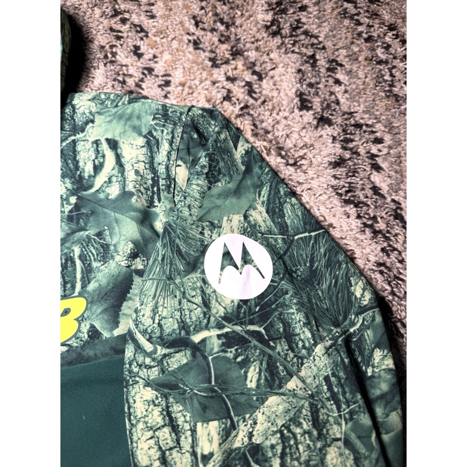 New Balance New Balance Jacket Mens Large Camo Hooded Windbreaker Zip Full Insulated Lined Pockets Size US L / EU 52-54 / 3 - 5 Thumbnail