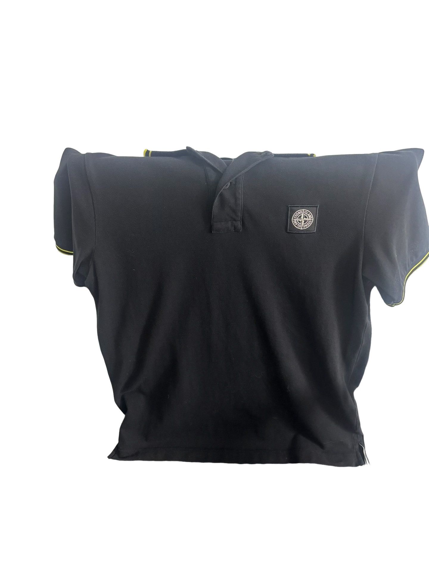 Stone Island Stone Island Slim Fit Compass Patch Polo Black S Size US S / EU 44-46 / 1 - 1 Thumbnail