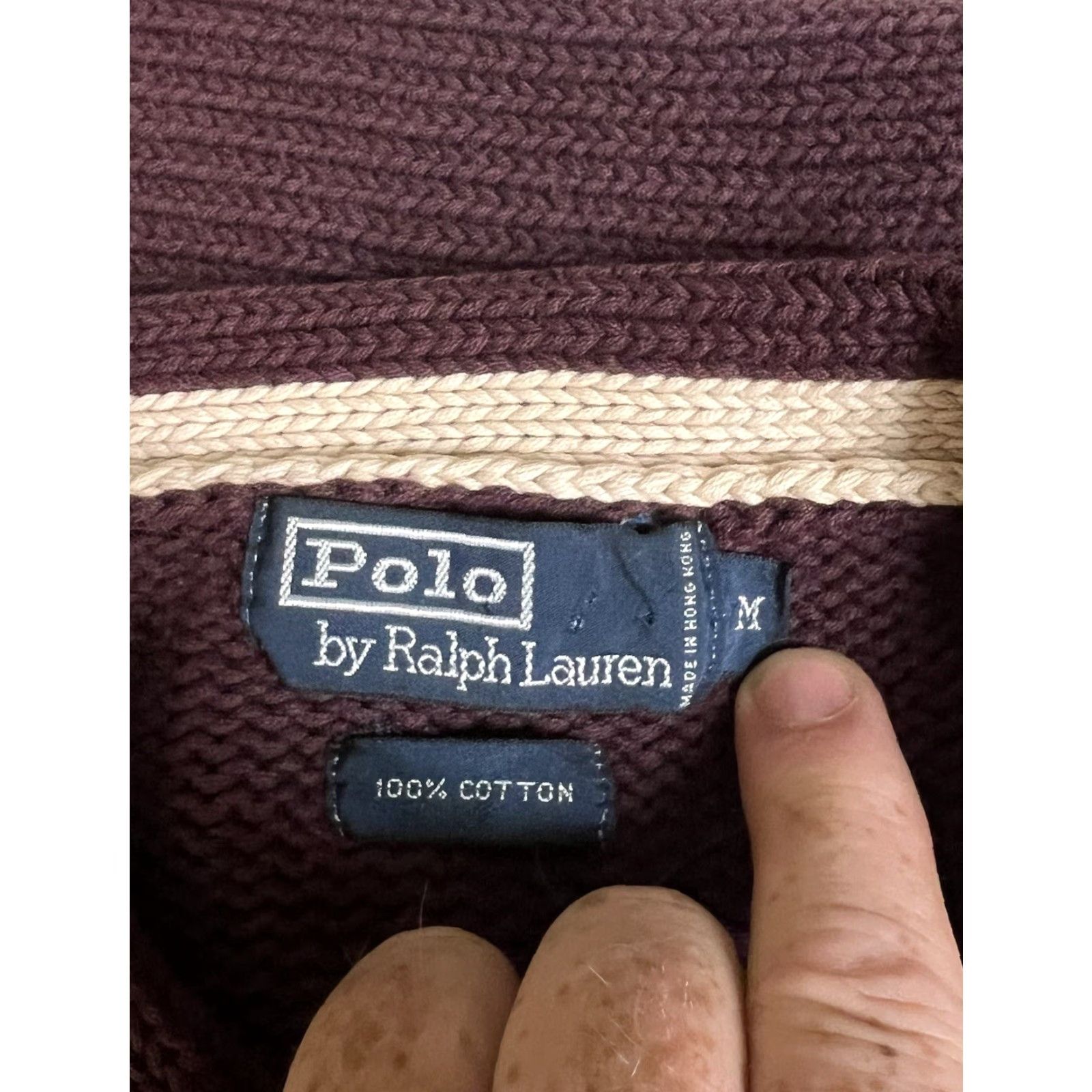 Ralph Lauren VINTAGE Ralph Lauren Polo Sweater Mens M Red Knit Pony Sweatshirt Maroon Size US M / EU 48-50 / 2 - 3 Thumbnail