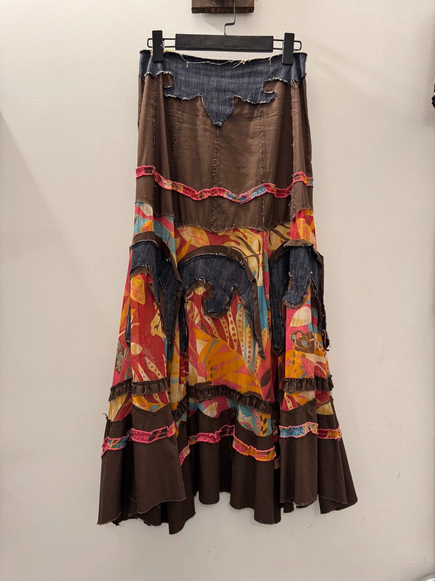 Other Vintage Italian Collage Print Flared Skirt Size S Size 26" / US 2 / IT 38 - 5 Thumbnail
