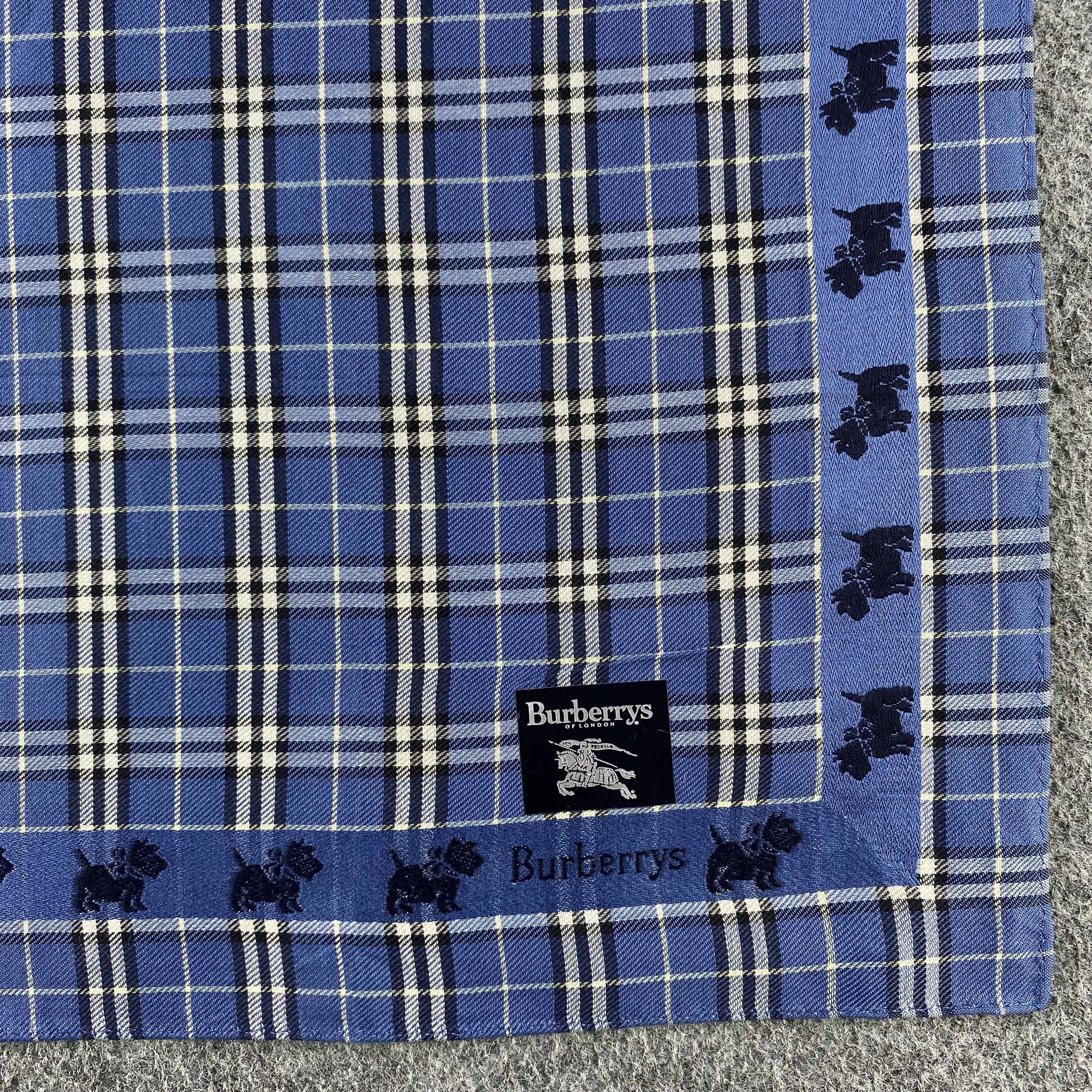 Burberry × Vintage Burberry Handkerchief/Neckerchief/Bandana HC792 Size ONE SIZE - 3 Thumbnail