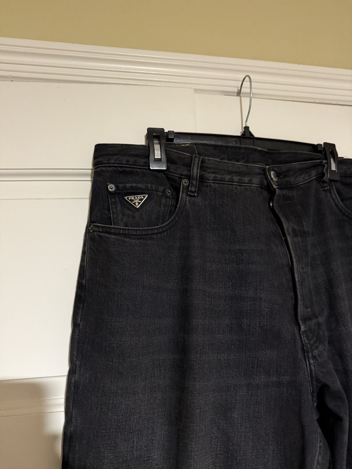 Prada Prada Black Five Pocket Denim Size US 34 / EU 50 - 3 Thumbnail