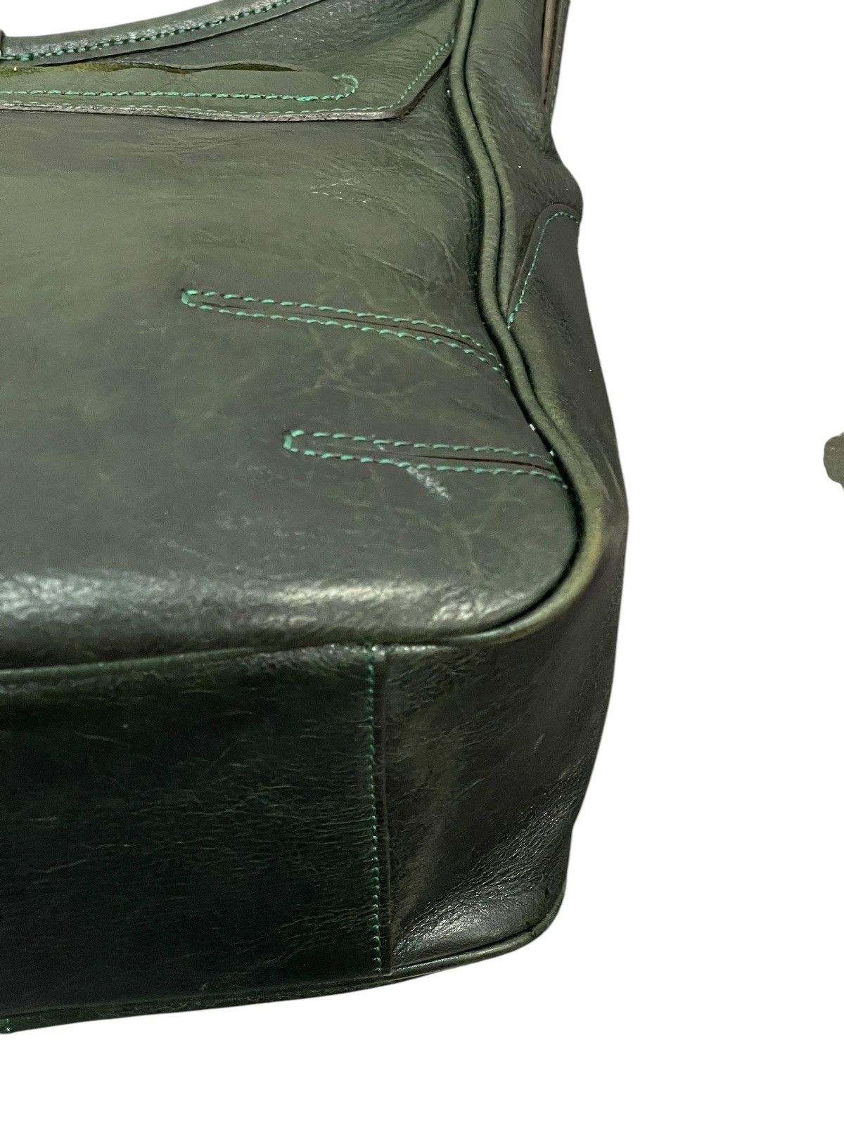 Genuine Leather Full Leather Aniary Japan Dark Green Cross Body Bag 1🟩6 Size ONE SIZE - 9 Thumbnail
