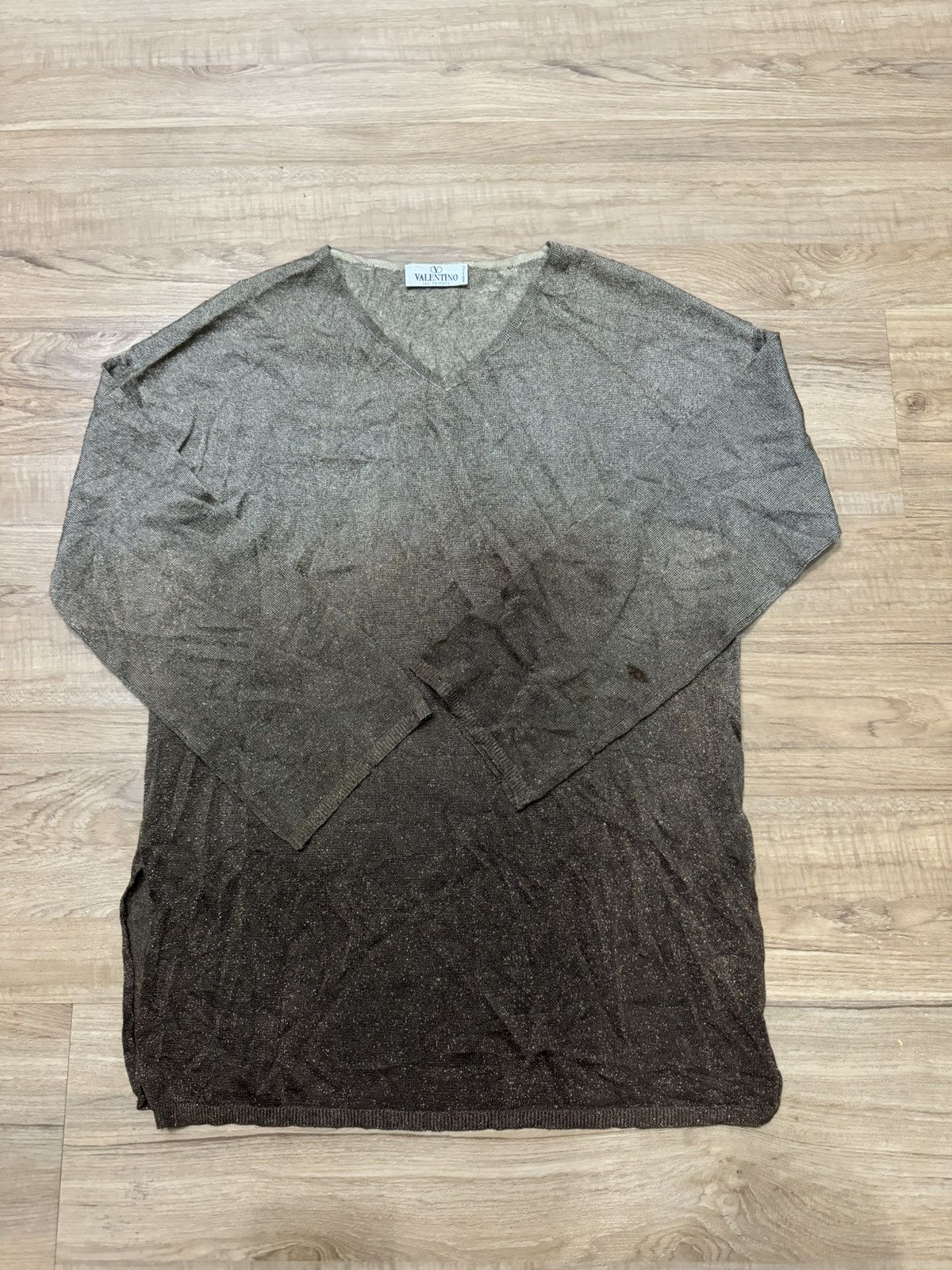 image of Valentino Blouse in Brown, Women's (Size Medium)