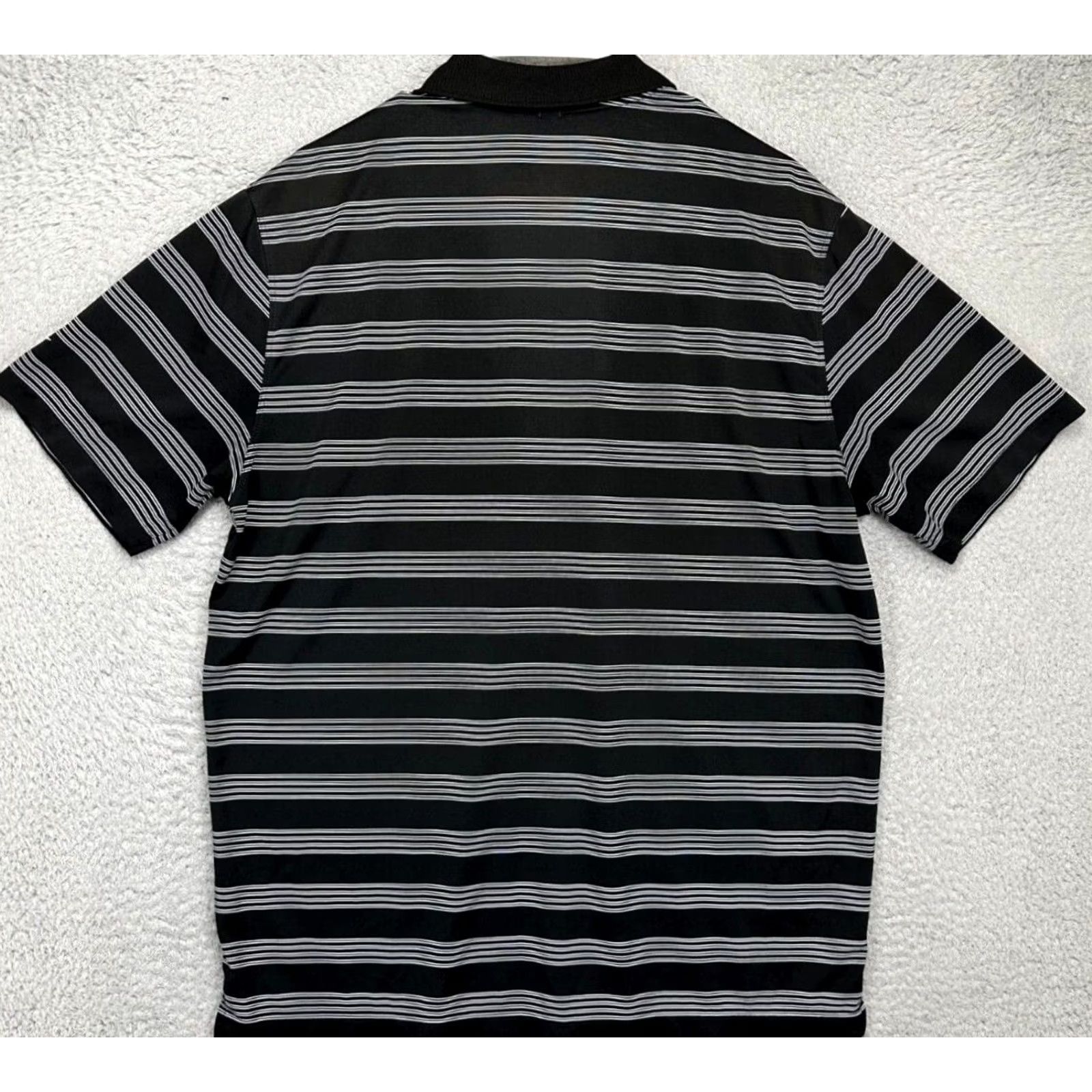 Nike Nike Golf Shirt Adult Large Dri-Fit Black Stripe Tour Performance Polo Rugby Men Size US L / EU 52-54 / 3 - 3 Thumbnail